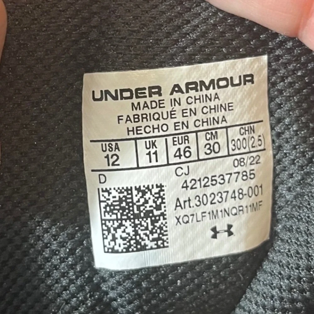 Under Armour Valsetz RTS 1.5 Tactical Boots Mens 12 Black Side Zip 3023748-001